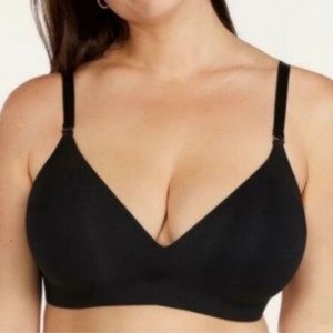 Thridlove pima cotton wireless bra NWOT black